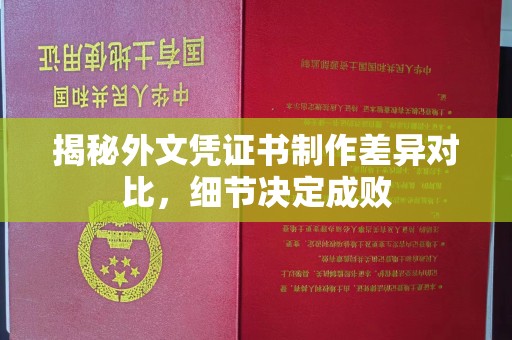 丛台揭秘外文凭证书制作差异对比，细节决定成败