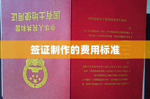 丛台签证制作的费用标准