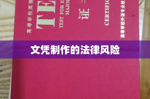 丛台文凭制作的法律风险
