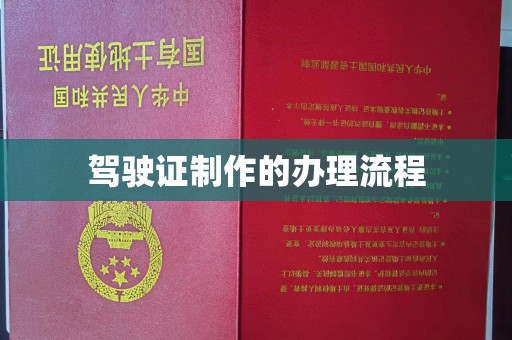 丛台驾驶证制作的办理流程