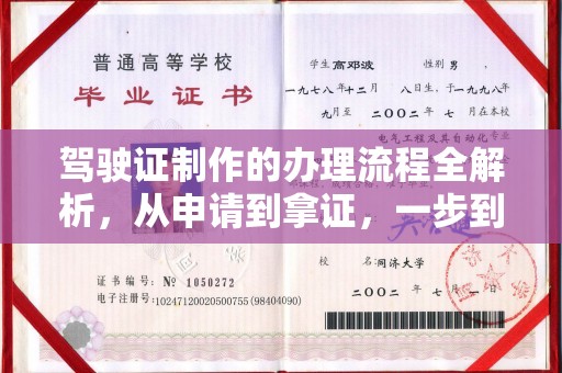 丛台驾驶证制作的办理流程全解析，从申请到拿证，一步到位！