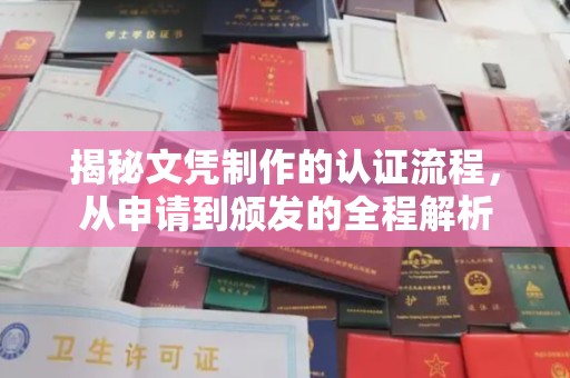 丛台揭秘文凭制作的认证流程，从申请到颁发的全程解析