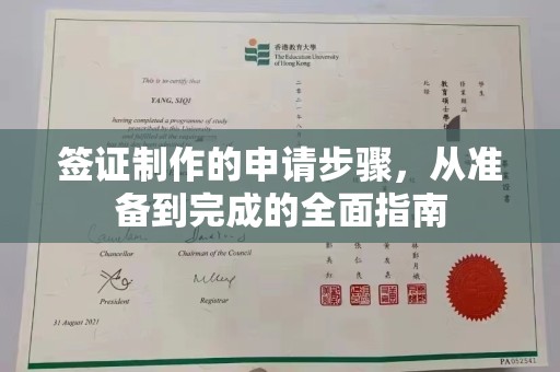 丛台签证制作的申请步骤，从准备到完成的全面指南