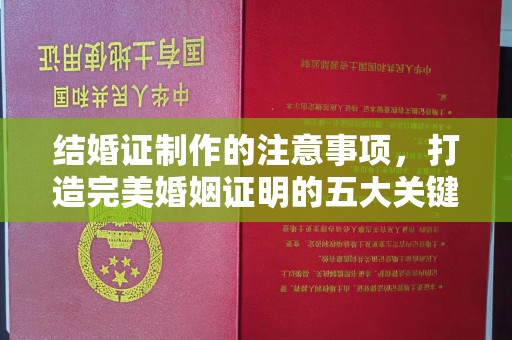 丛台结婚证制作的注意事项，打造完美婚姻证明的五大关键点