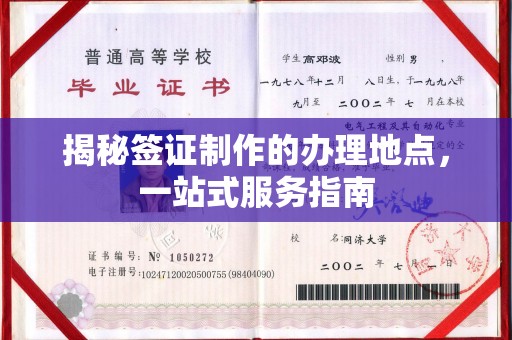 丛台揭秘签证制作的办理地点，一站式服务指南