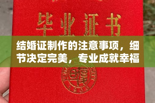 丛台结婚证制作的注意事项，细节决定完美，专业成就幸福