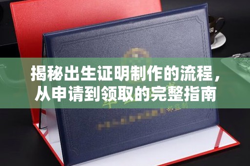 丛台揭秘出生证明制作的流程，从申请到领取的完整指南